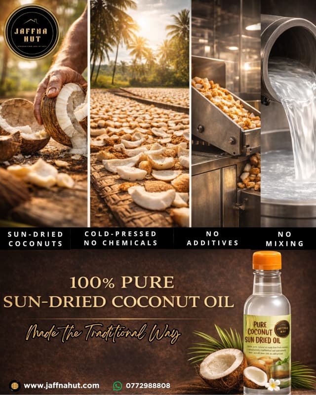 🌴 Pure Coconut Oil, Made the Traditional Way